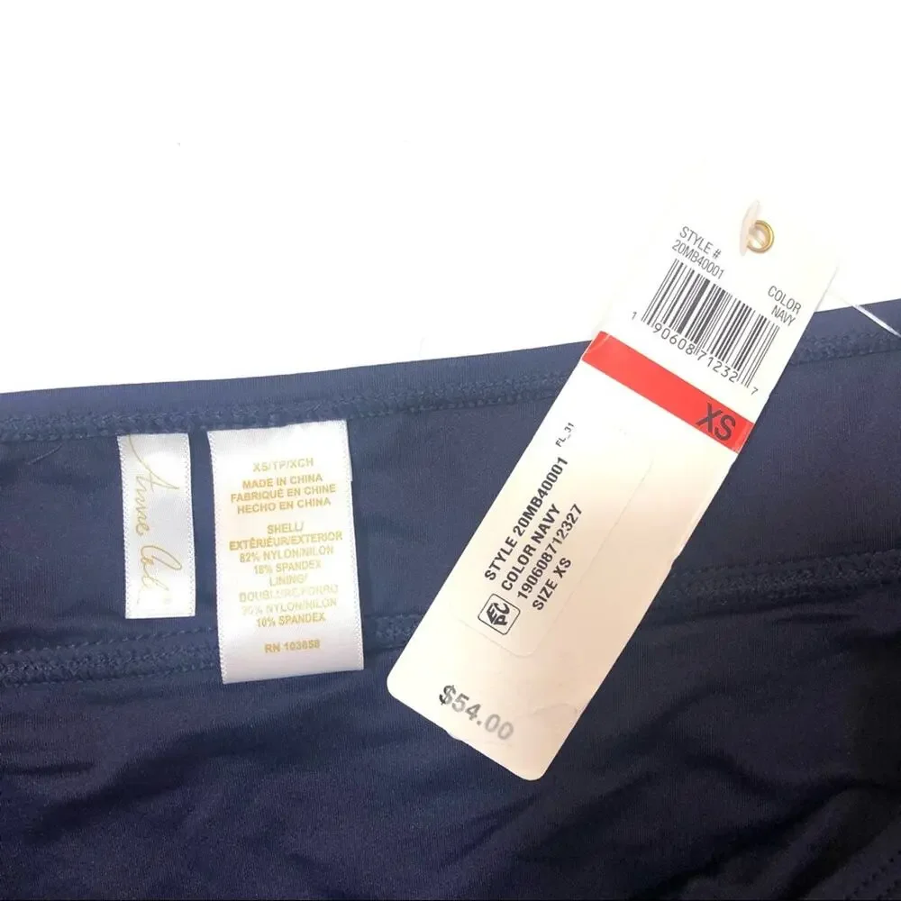 Anne Cole NAVY Classic Skirt Swim Bottom